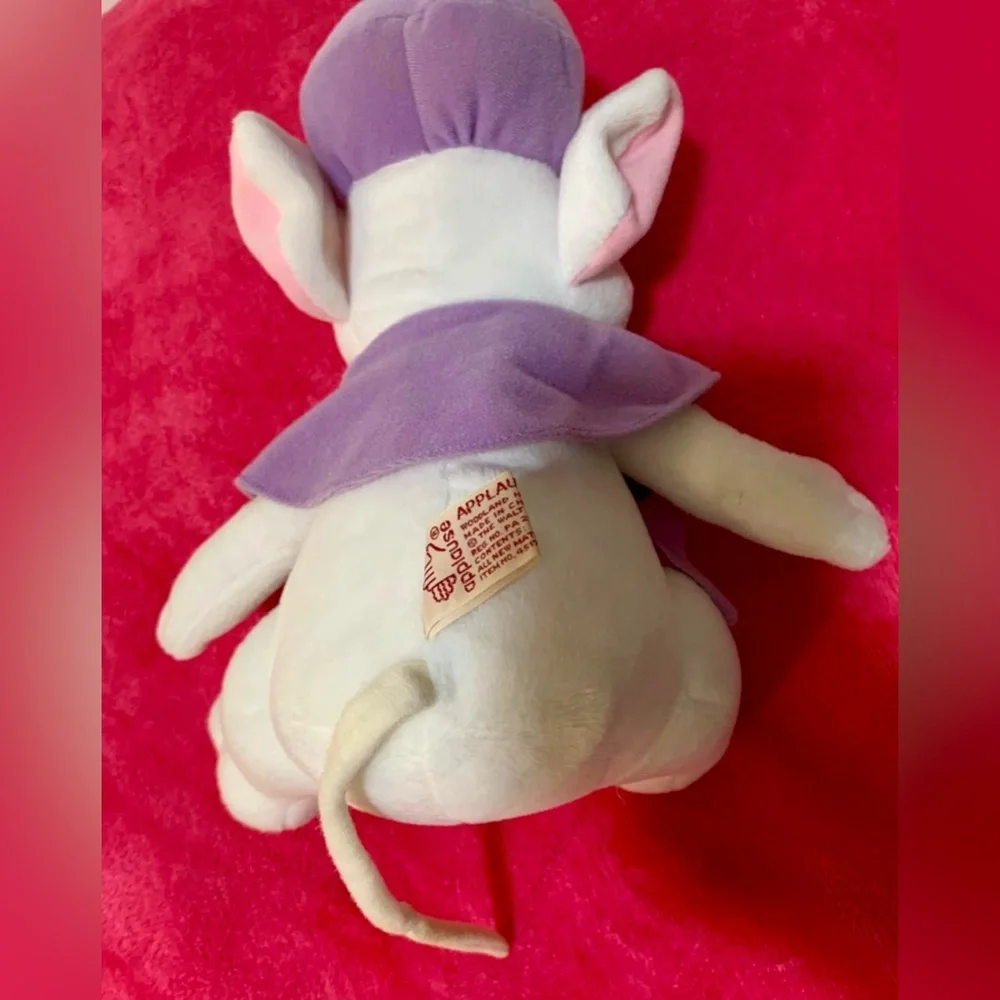 Adorable White and Purple Plush Toy